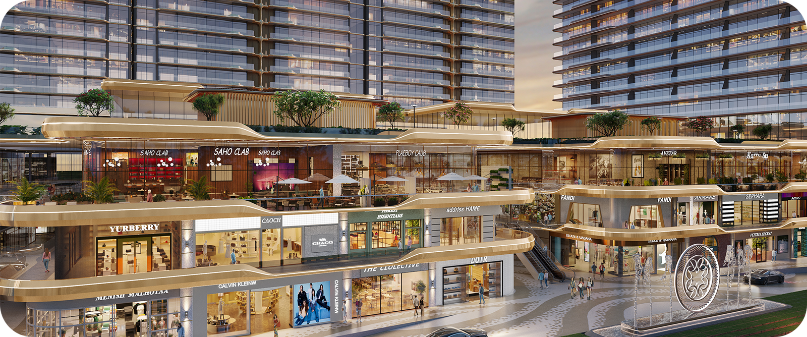 Premium high street retail experience at Smartworld Le Courtyard Noida